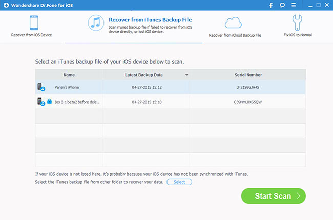 Extract Data from iTunes backup: This iPhone data recovery tool can extract all contents in the iTunes backup for preview and recovery.