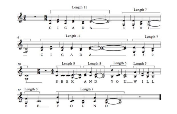 coded music in cicada 3301