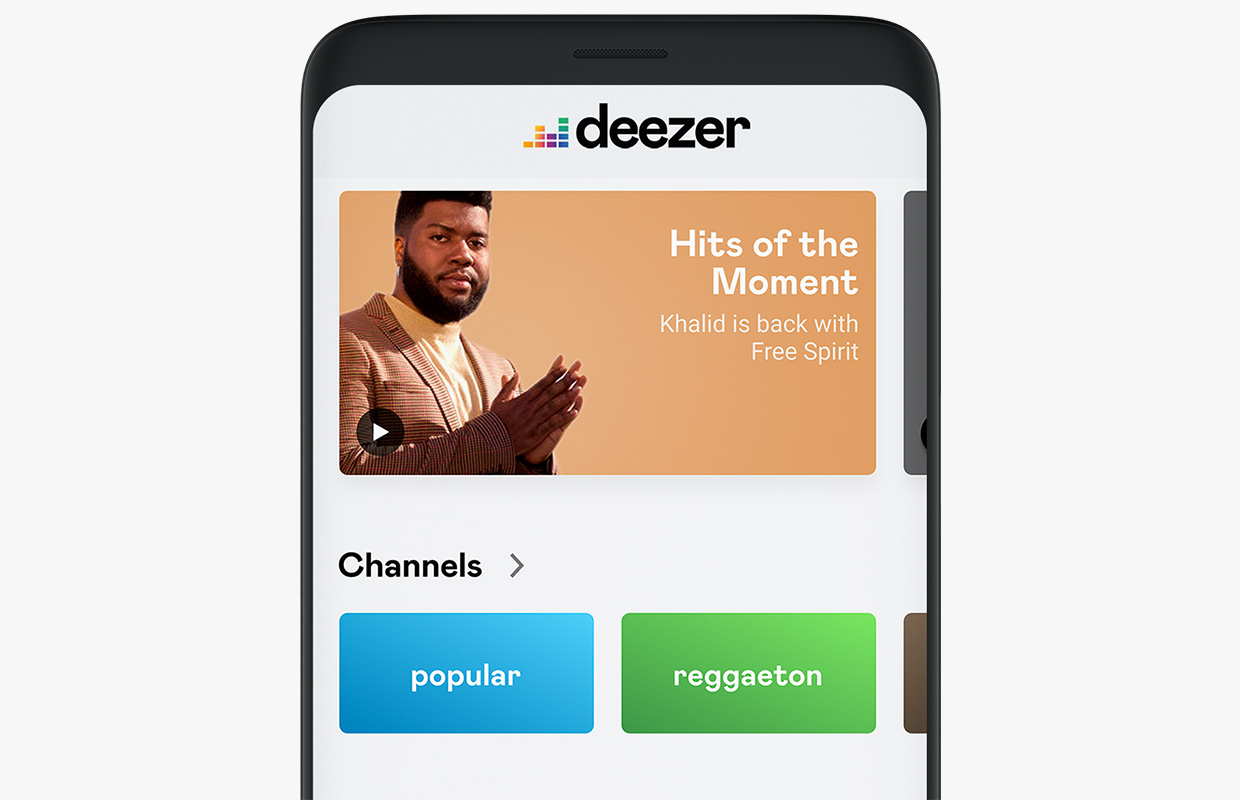 deezer new interface design