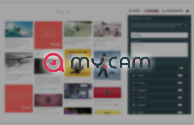 my.cam allows you to create a professional website in minutes